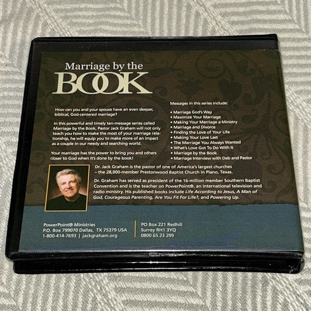 Marriage By The Book‎ CD Audiobook 10 Sermon Series By Jack Graham
